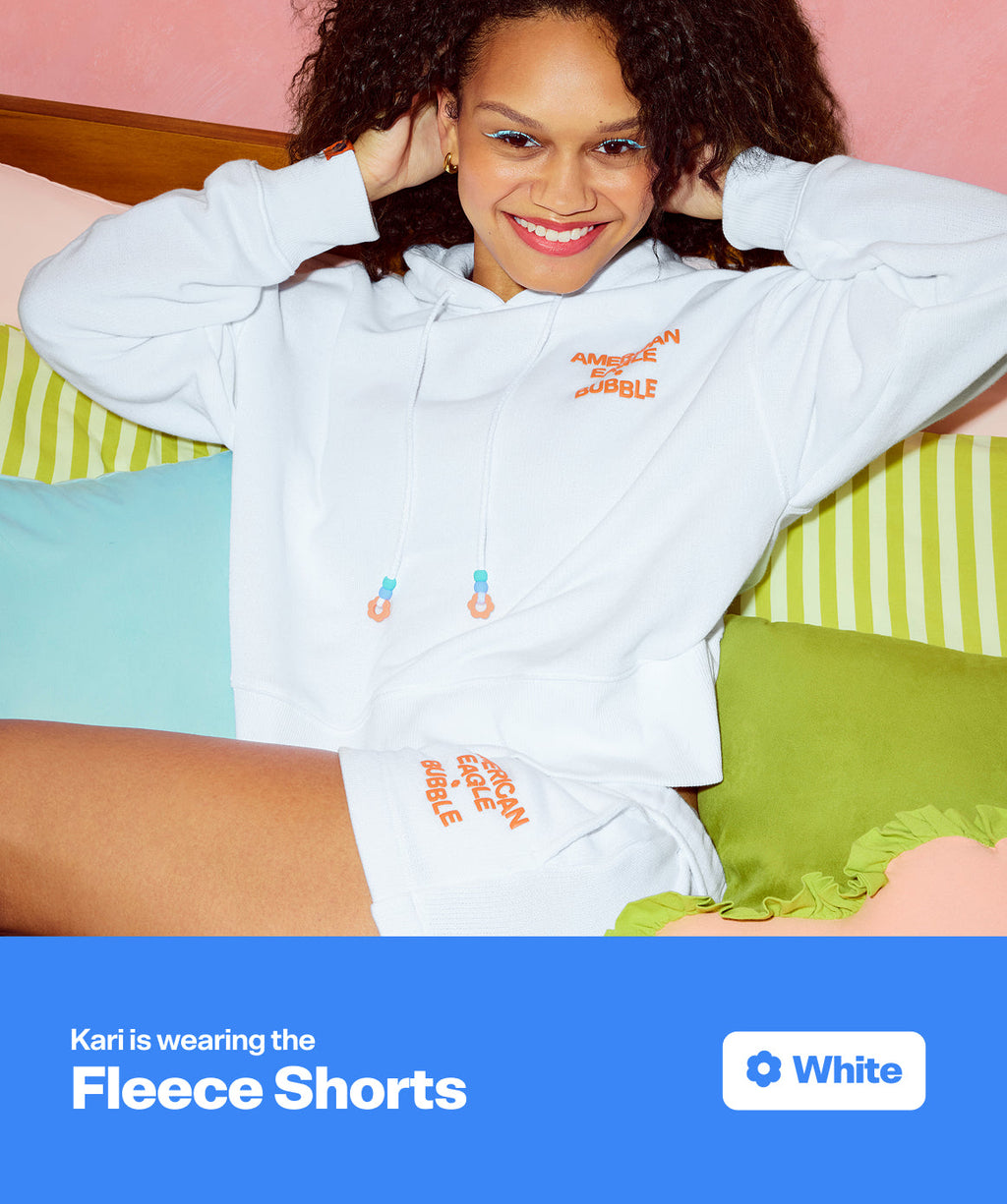 AE x Bubble Fleece Short - White