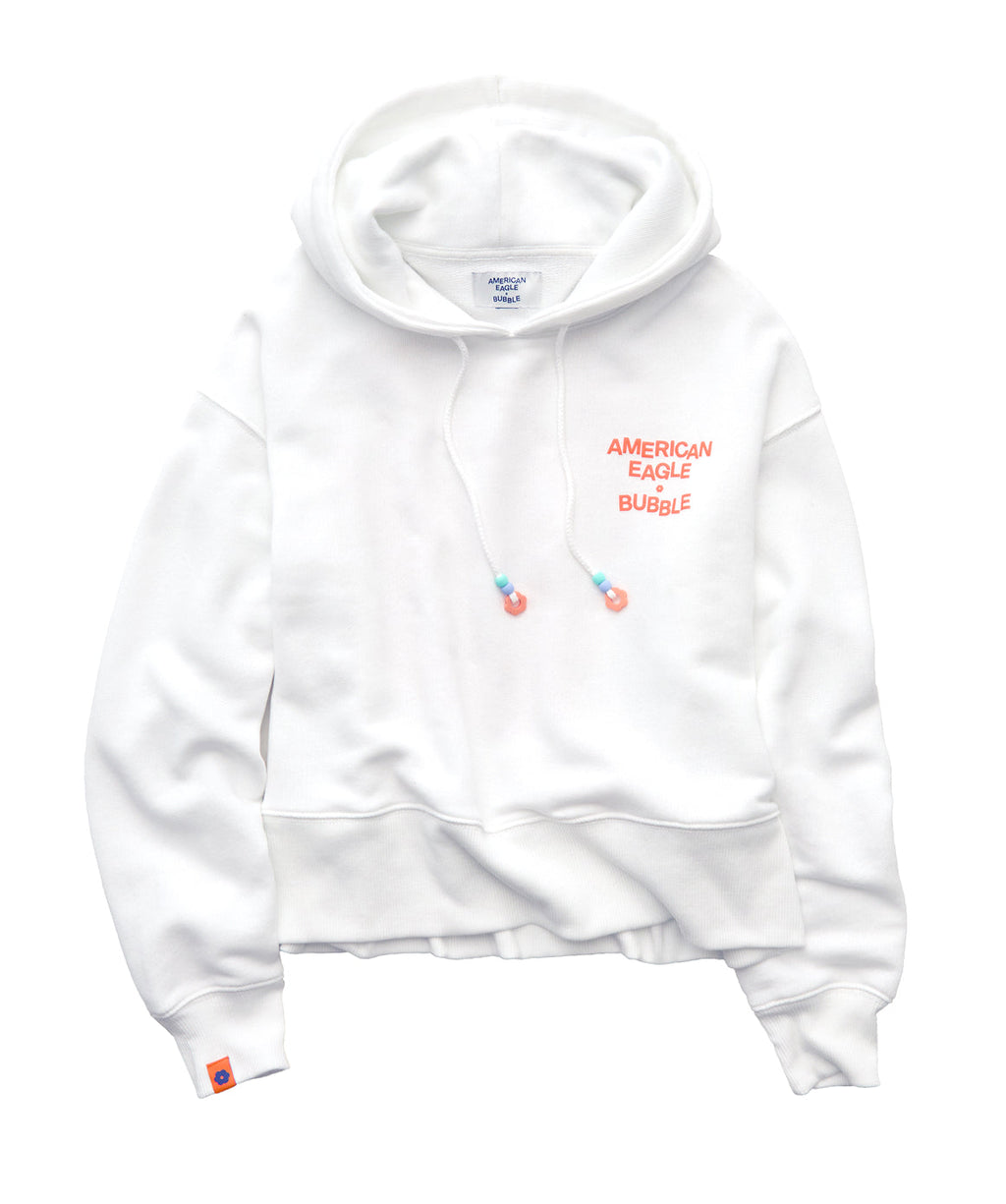 AE x Bubble Fleece Hoodie - White