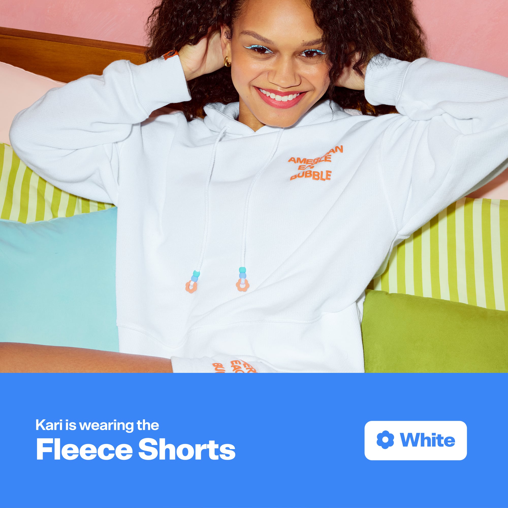 AE x Bubble Fleece Short - White