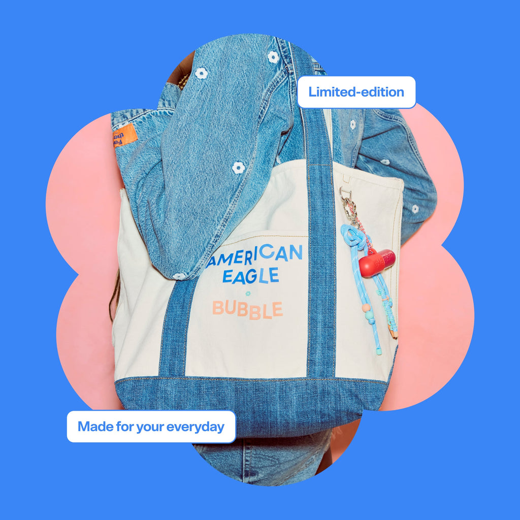 AE x Bubble Canvas Tote Bag