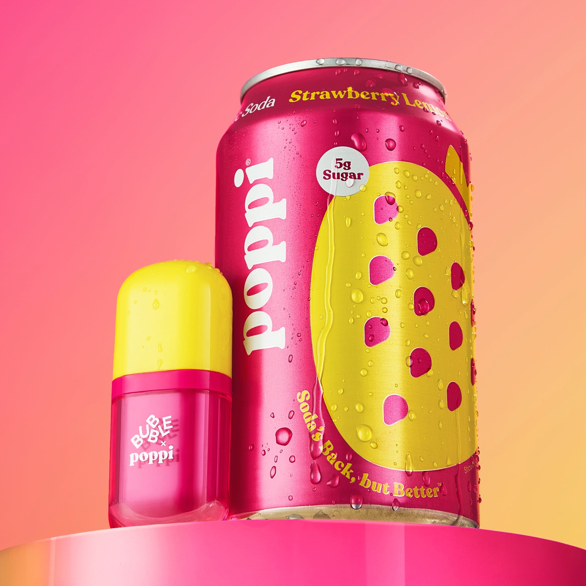 Bubble x poppi: Talk Back Strawberry Lemon
